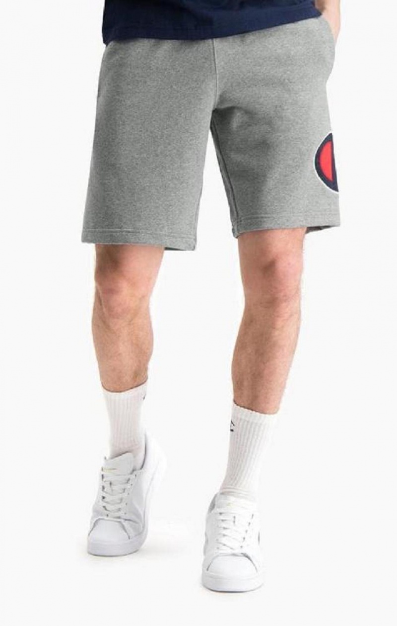 Short Champion Oversized Satin & Twill C Logo Shorts Homme Grise Foncé | 2165-SJOTG