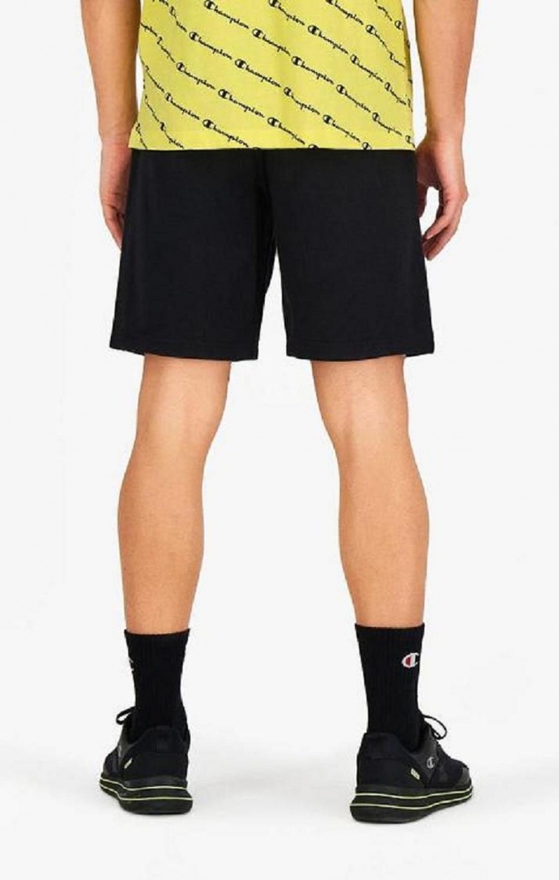 Short Champion Rainbow Script Logo Sweat Shorts Homme Noir | 2175-ZOWDP