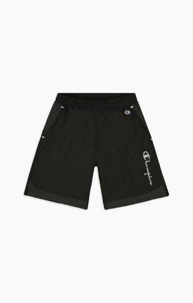 Short Champion Reflective Script Logo Shorts Homme Noir | 9758-YIWFP