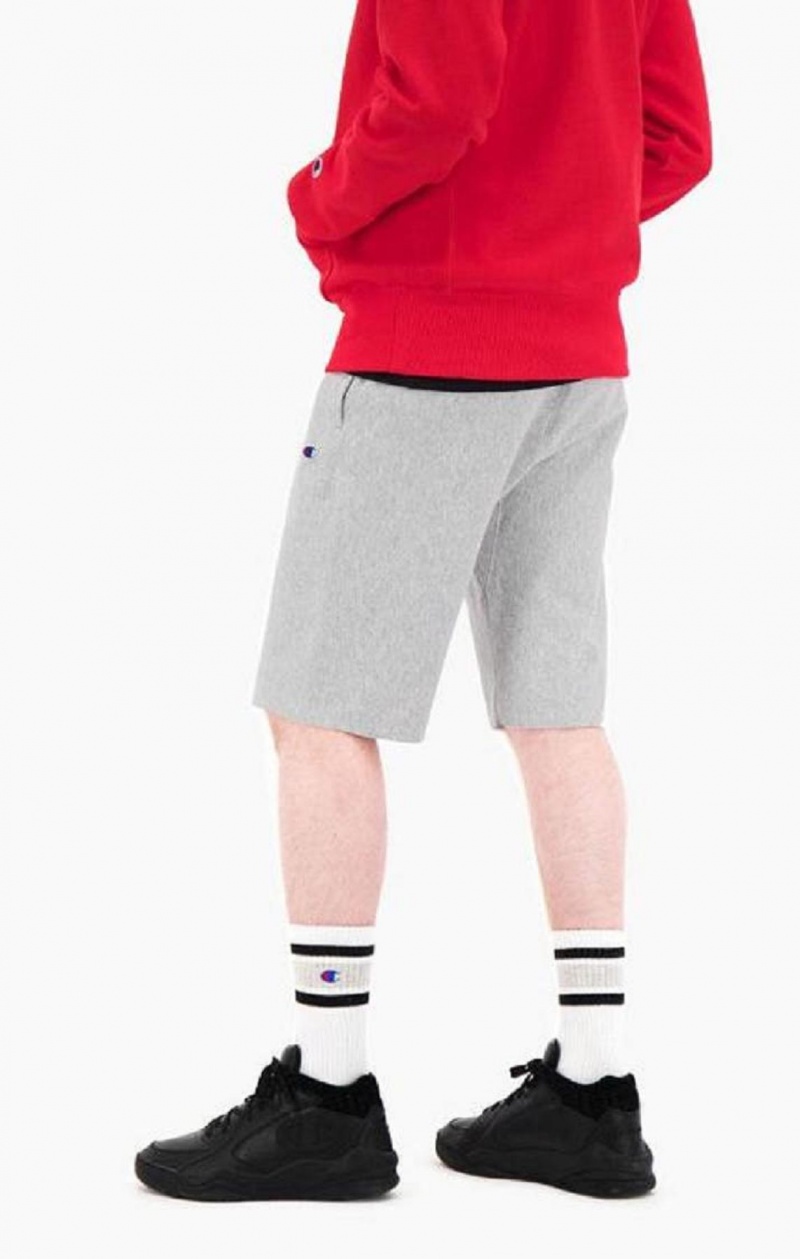 Short Champion Reverse Weave Long Shorts Homme Grise Clair | 3081-YRXQB