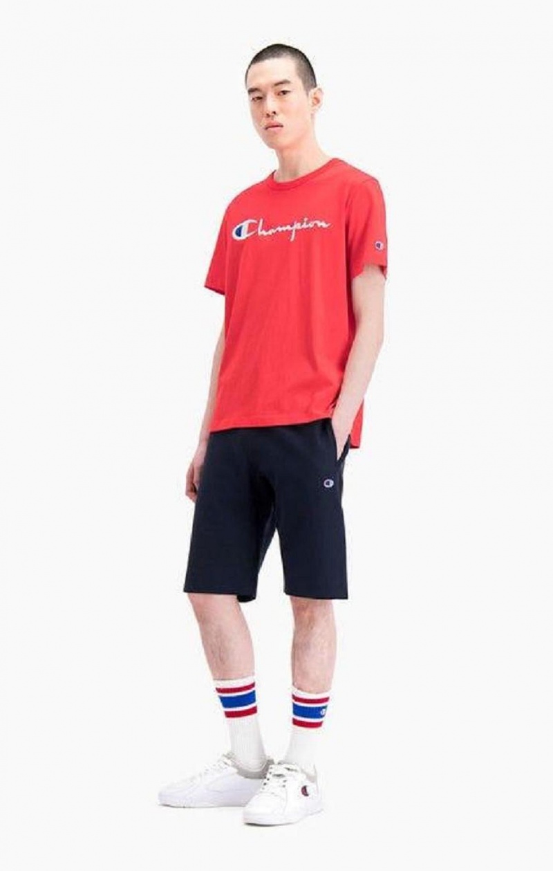 Short Champion Reverse Weave Long Shorts Homme Bleu Foncé | 4581-KRWZB