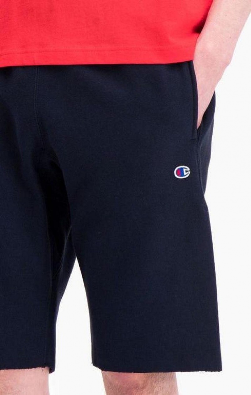 Short Champion Reverse Weave Long Shorts Homme Bleu Foncé | 4581-KRWZB