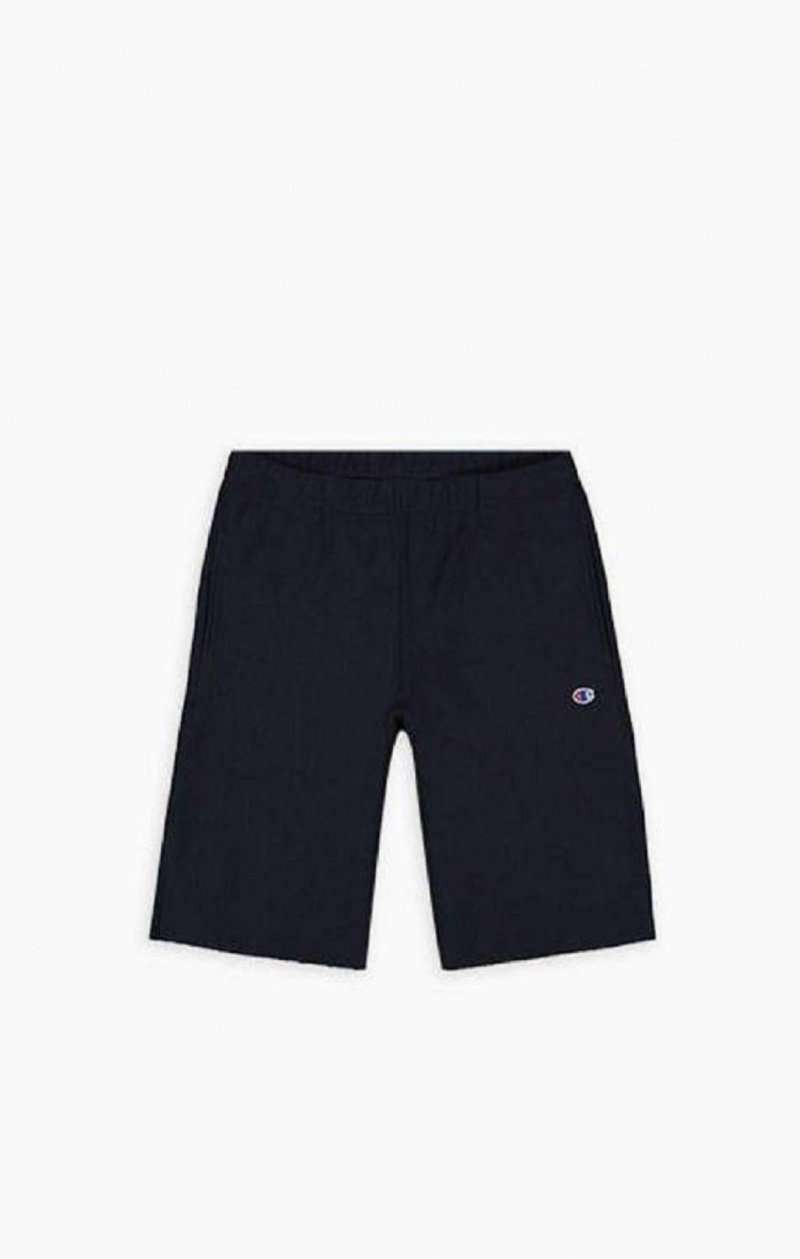 Short Champion Reverse Weave Long Shorts Homme Bleu Foncé | 4581-KRWZB