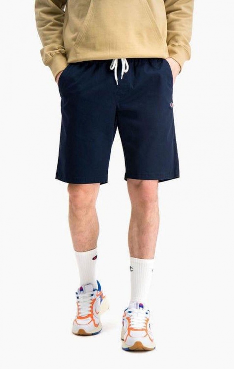 Short Champion Stretch Coton Twill Bermuda Shorts Homme Bleu Foncé | 1536-PLOJN