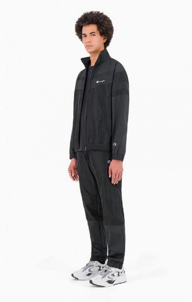 Survêtement Champion Tonal Panel Tracksuit Top Homme Noir | 2863-PGWHR