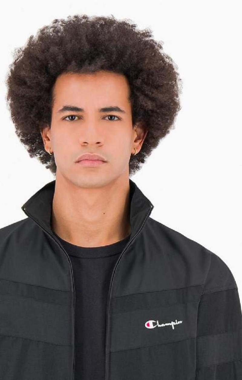 Survêtement Champion Tonal Panel Tracksuit Top Homme Noir | 2863-PGWHR