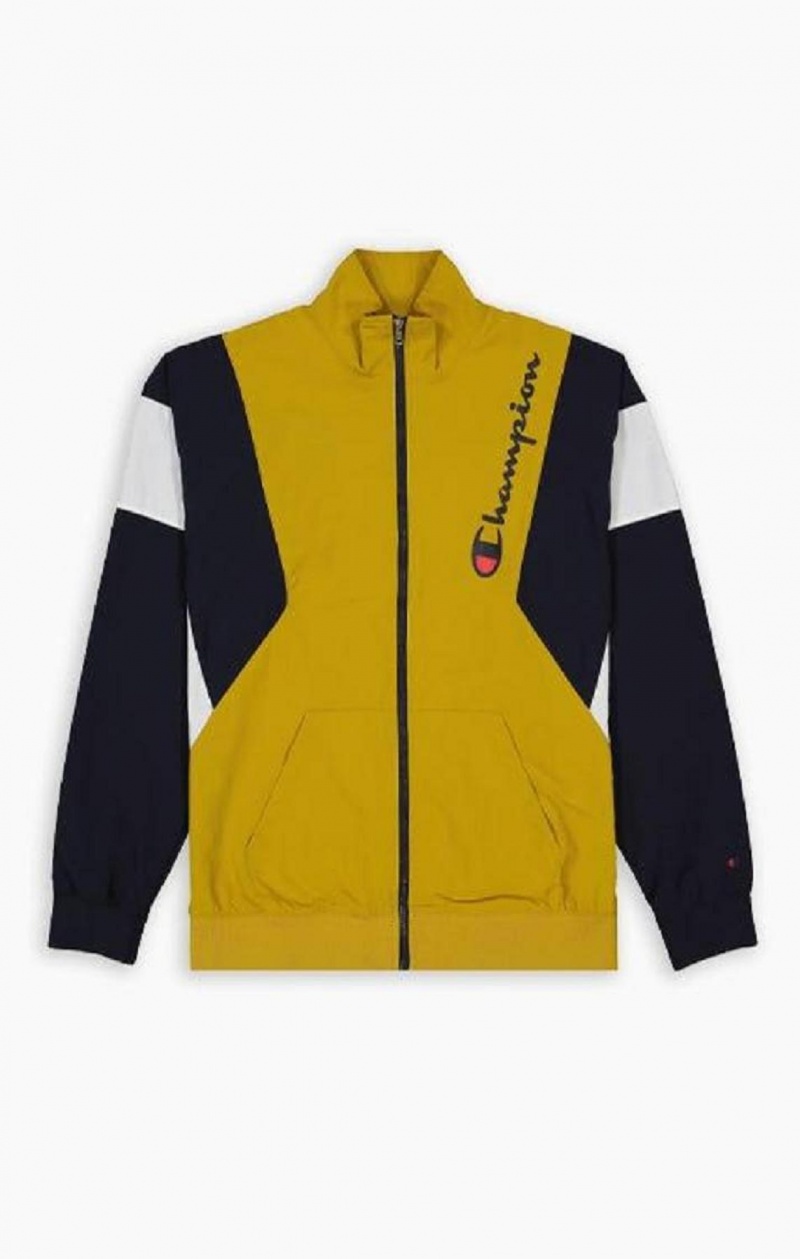 Survêtement Champion Zip-Up Colour Block Jacket Homme Doré | 4985-OQCEP