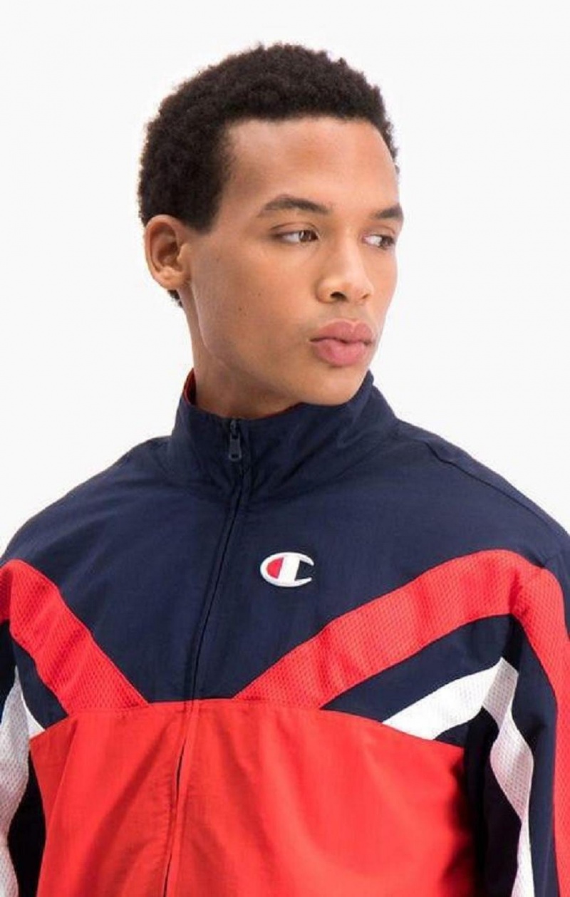 Survêtement Champion Zip-Up Colour Block Jacket Homme Rouge | 9347-NQHJU