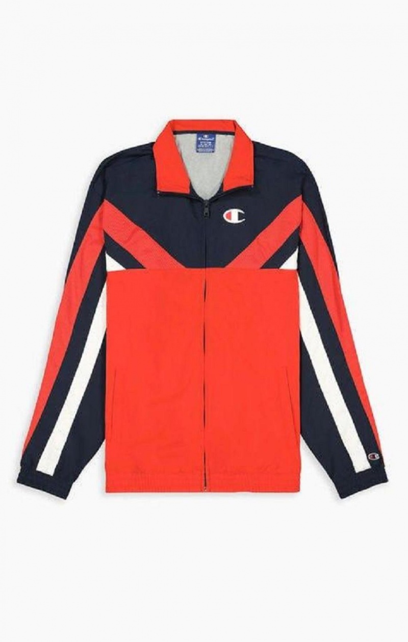 Survêtement Champion Zip-Up Colour Block Jacket Homme Rouge | 9347-NQHJU