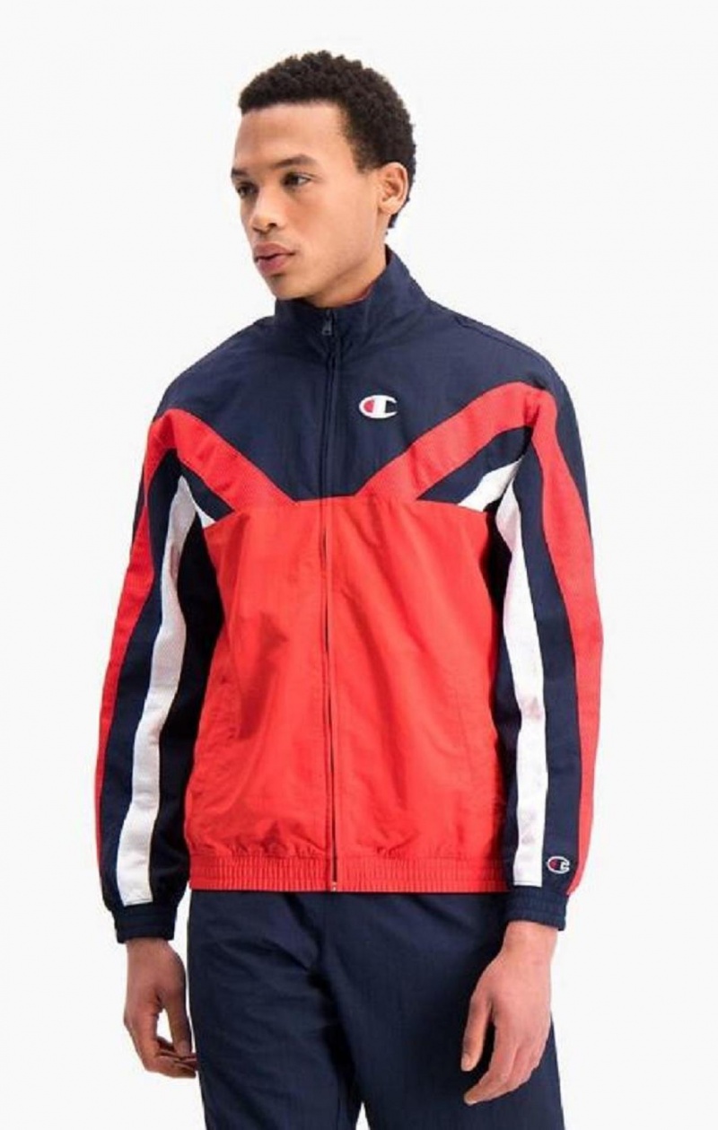 Survêtement Champion Zip-Up Colour Block Jacket Homme Rouge | 9347-NQHJU