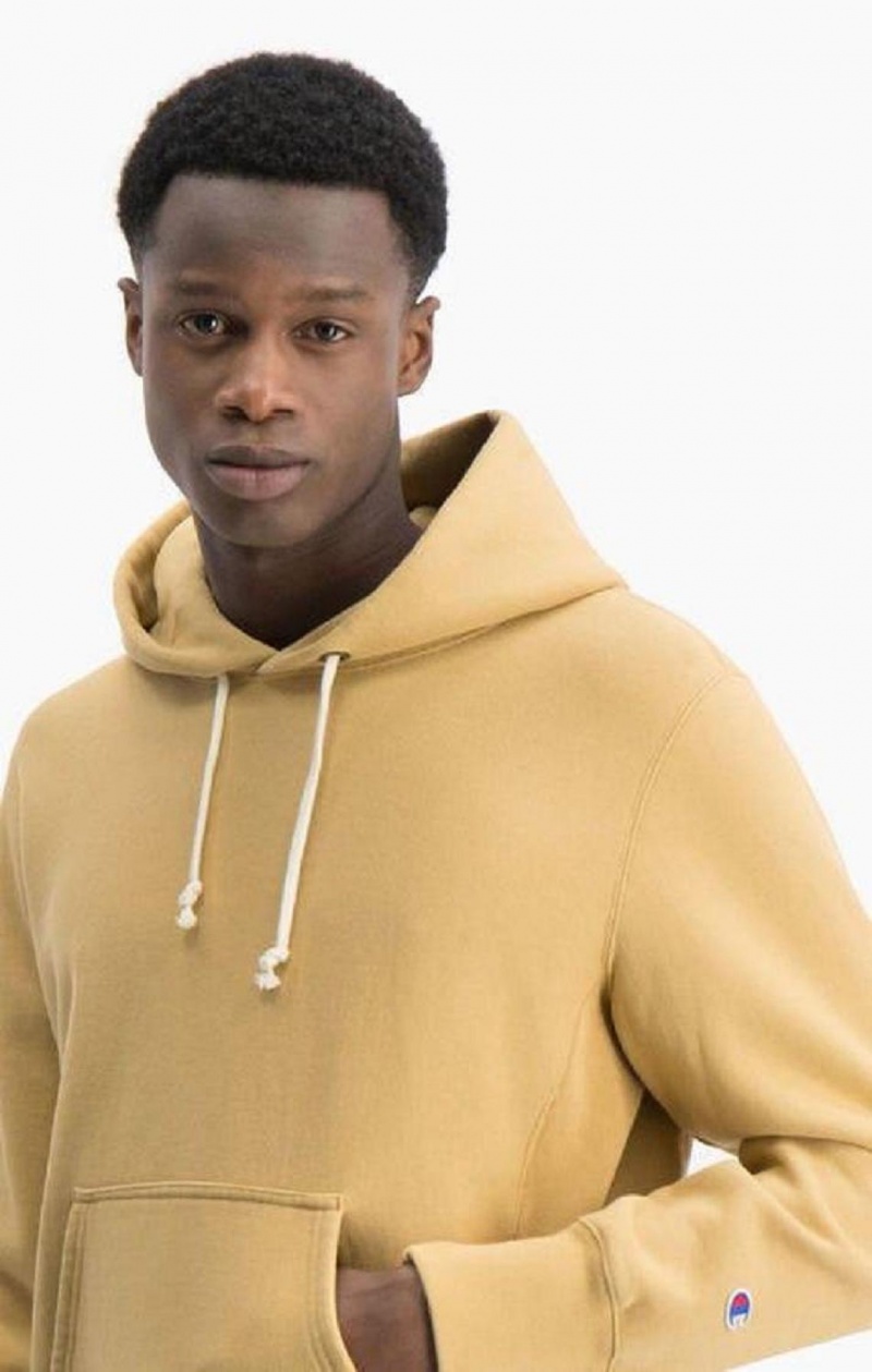 Sweat a Capuche Champion Acid Wash Reverse Weave Hoodie Homme Beige | 2039-FZPUG