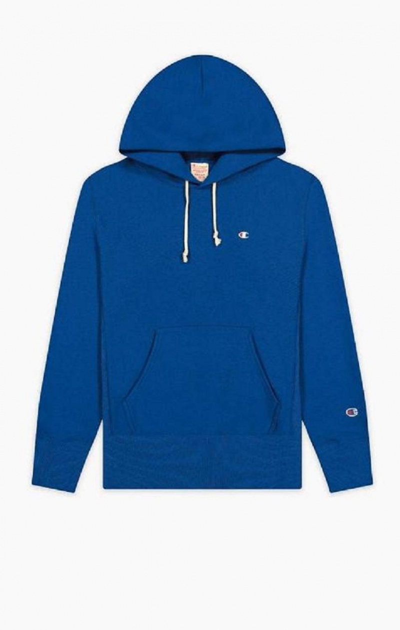 Sweat a Capuche Champion C Logo Reverse Weave Hoodie Homme Bleu | 3691-KLQYE