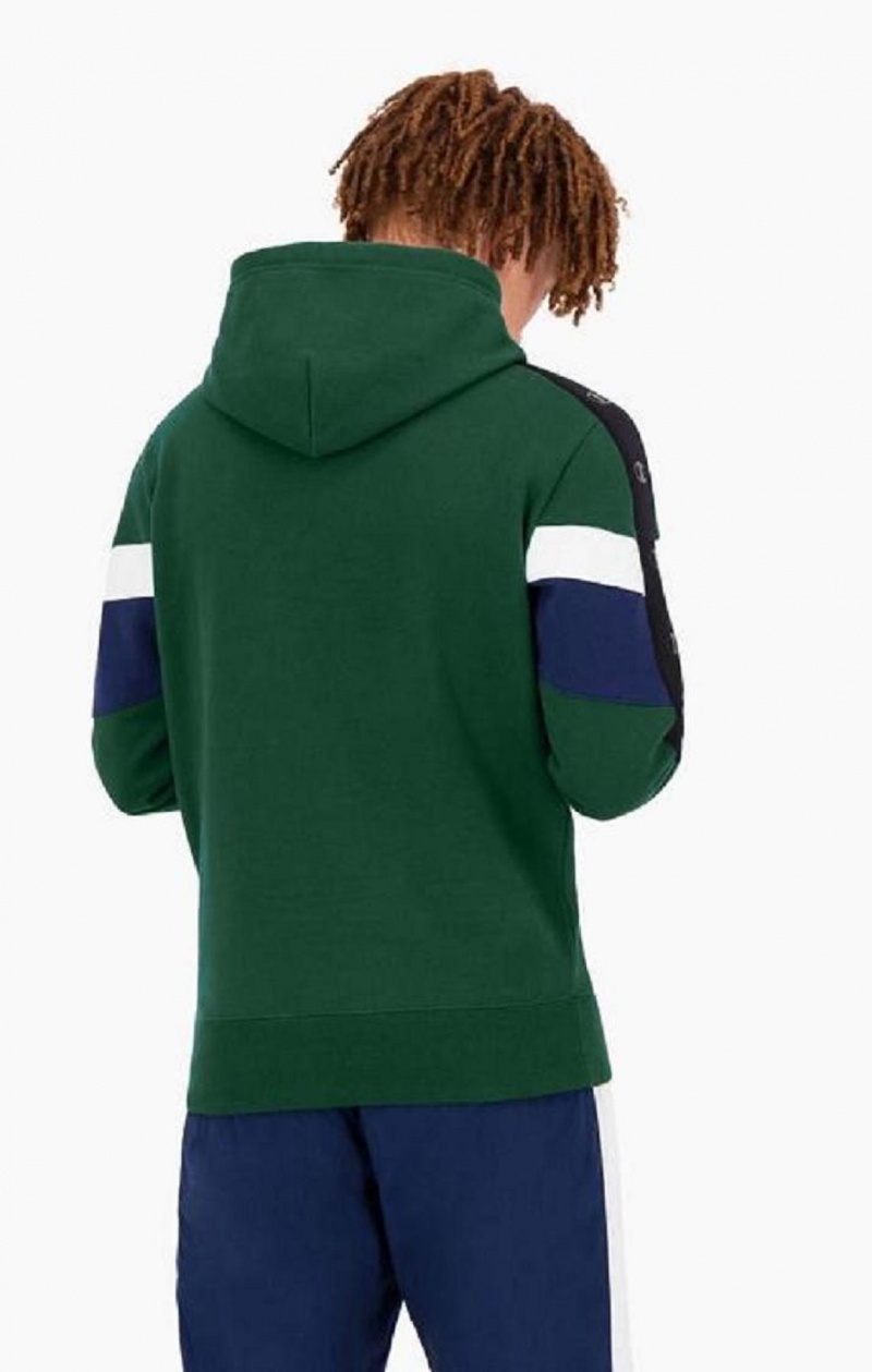 Sweat a Capuche Champion Colour Block Insert Fleece Hoodie Homme Vert Clair | 5281-HWDUO