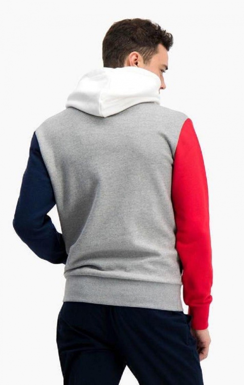 Sweat a Capuche Champion Contrast Colour Block Sleeve Hoodie Homme Grise Foncé | 4297-XYRNW