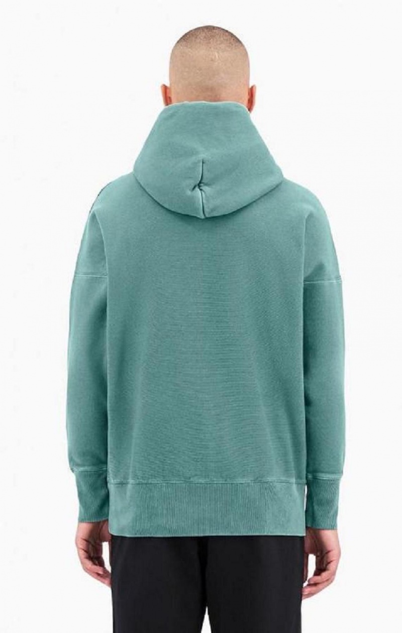 Sweat a Capuche Champion Drop Shoulder Reverse Weave Hoodie Homme Vert | 9604-ECFUD