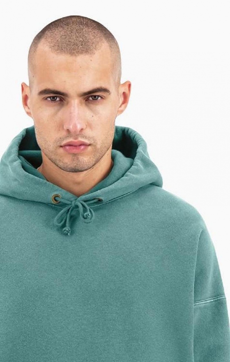 Sweat a Capuche Champion Drop Shoulder Reverse Weave Hoodie Homme Vert | 9604-ECFUD