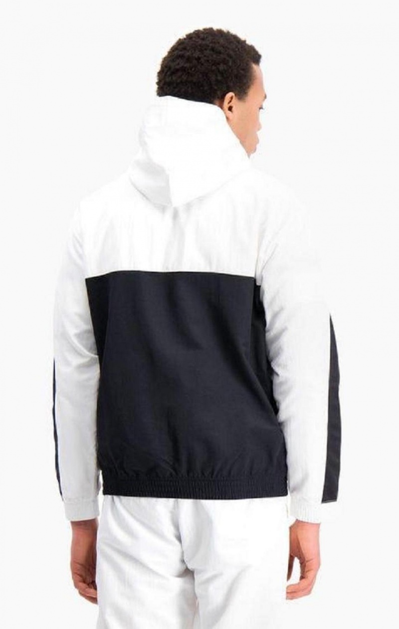 Sweat a Capuche Champion Half Zip-Up Colour Block Encapuchonné Piste Jacket Homme Noir | 6519-QKPIF