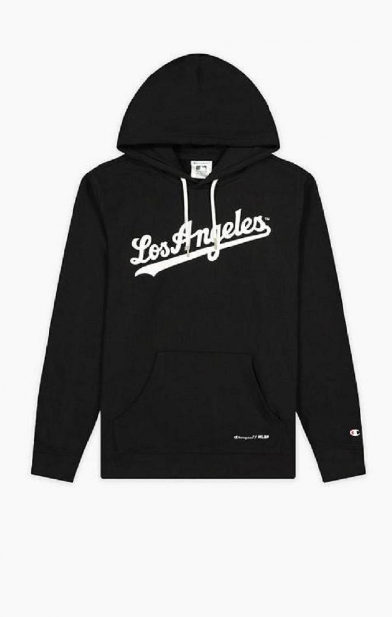 Sweat a Capuche Champion Los Angeles MLB Hoodie Homme Noir | 5801-BUJSX