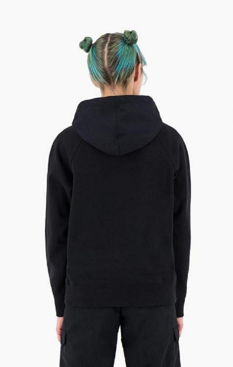 Sweat a Capuche Champion New York Hoodie Femme Noir | 8421-WISFR