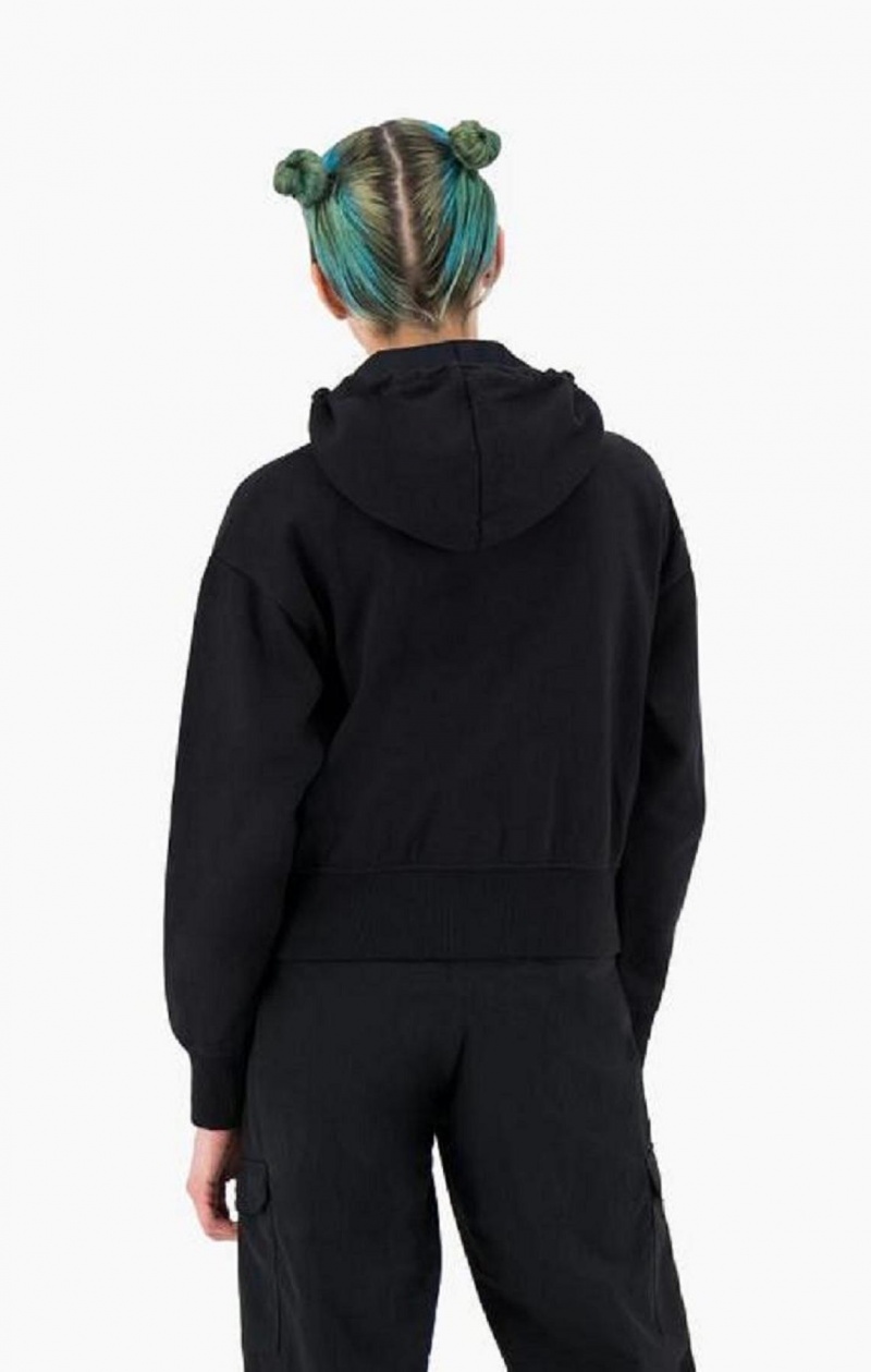 Sweat a Capuche Champion New York Hoodie Femme Noir | 9384-CERYV