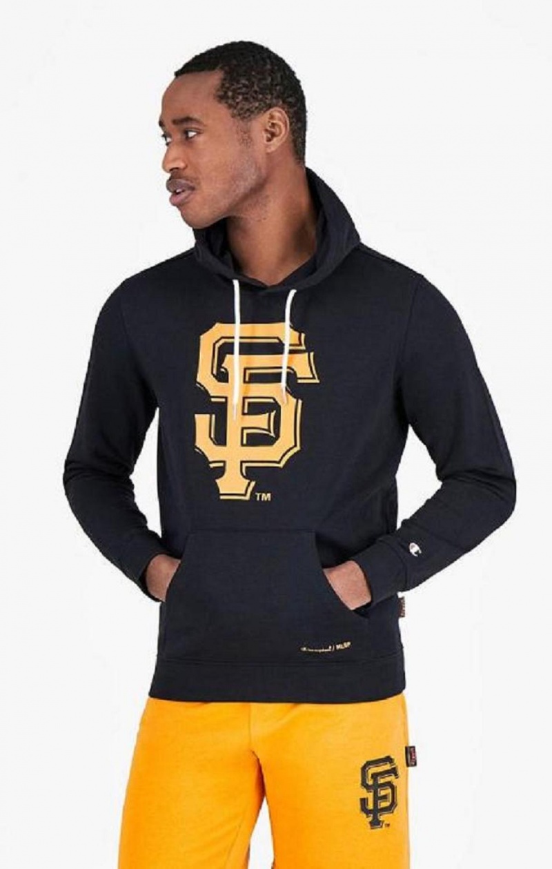 Sweat a Capuche Champion San Francisco MLB Hoodie Homme Noir | 1059-GKCVX