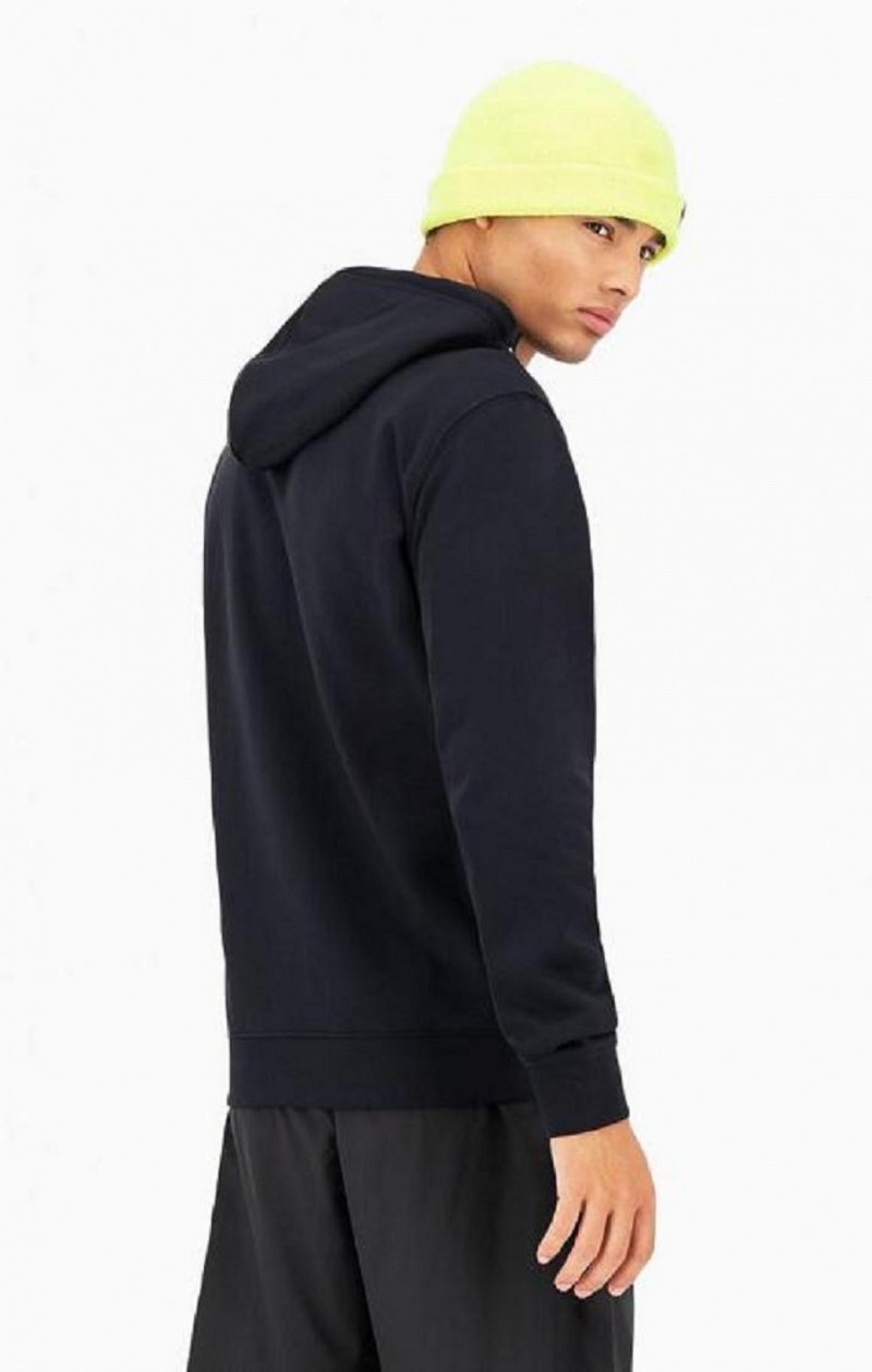 Sweat a Capuche Champion Script Logo Half Zip-Up Hoodie Homme Noir | 1385-IRJUS