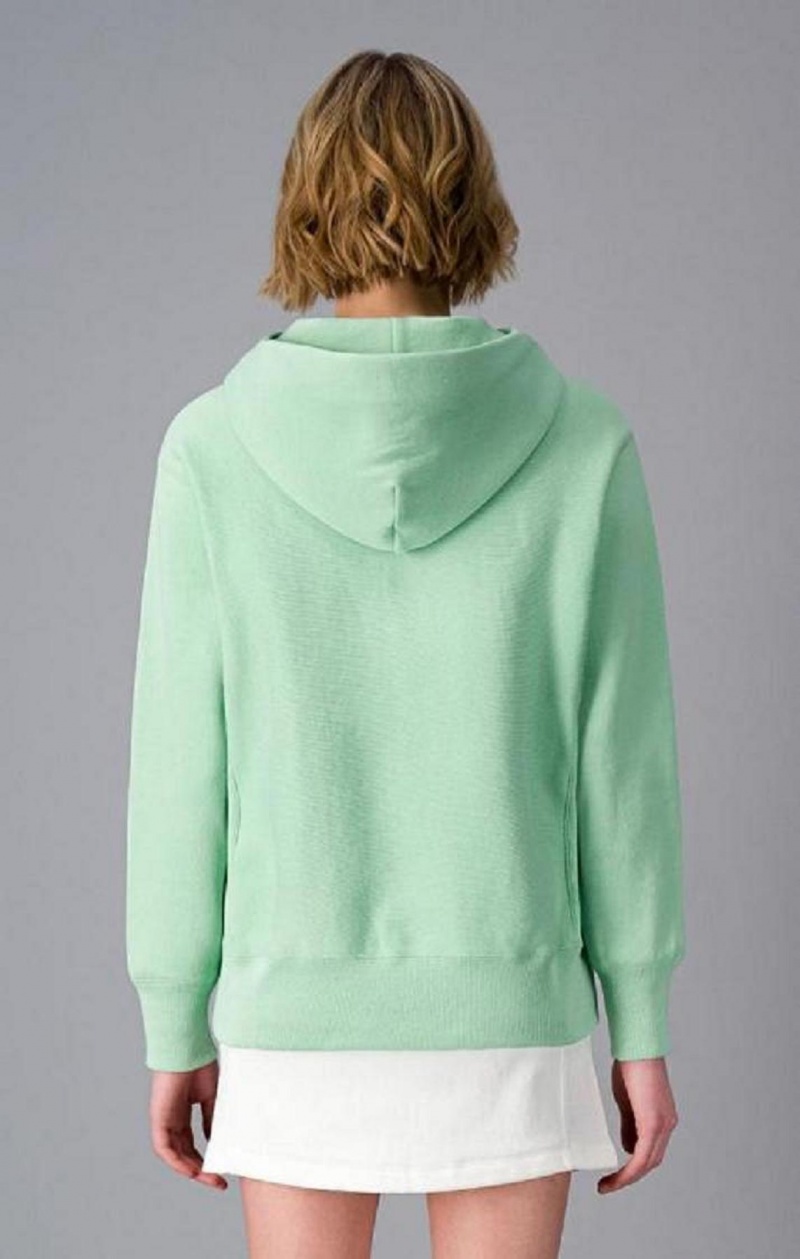 Sweat a Capuche Champion Small Script Logo Hoodie Femme Vert Clair | 3289-AIVBD