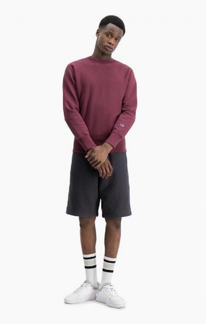 Sweats Champion Acid Wash Reverse Weave Sweatshirt Homme Bordeaux | 1839-QAKTL