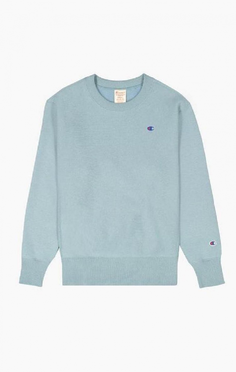 Sweats Champion C Logo Reverse Weave Sweatshirt Femme Turquoise Bleu | 5128-BXCGK