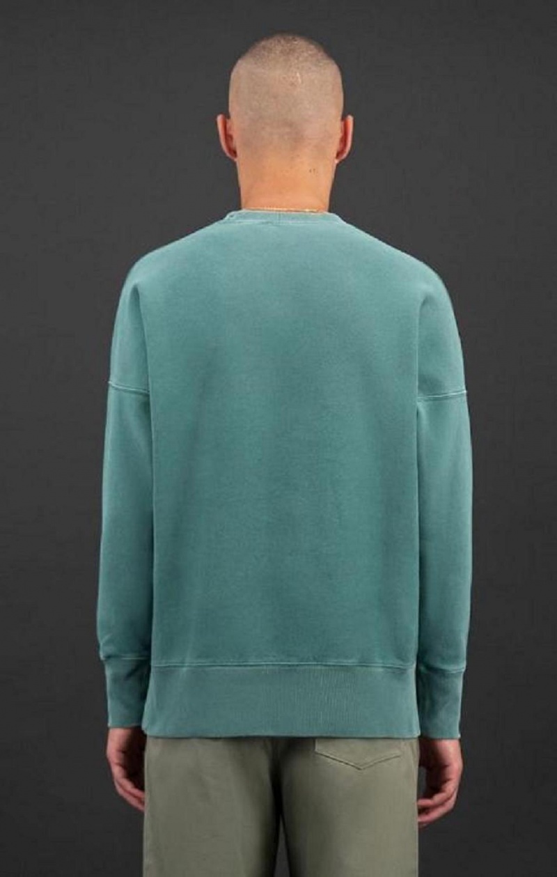 Sweats Champion Drop Shoulder Reverse Weave Sweatshirt Homme Vert | 2683-ABWVM