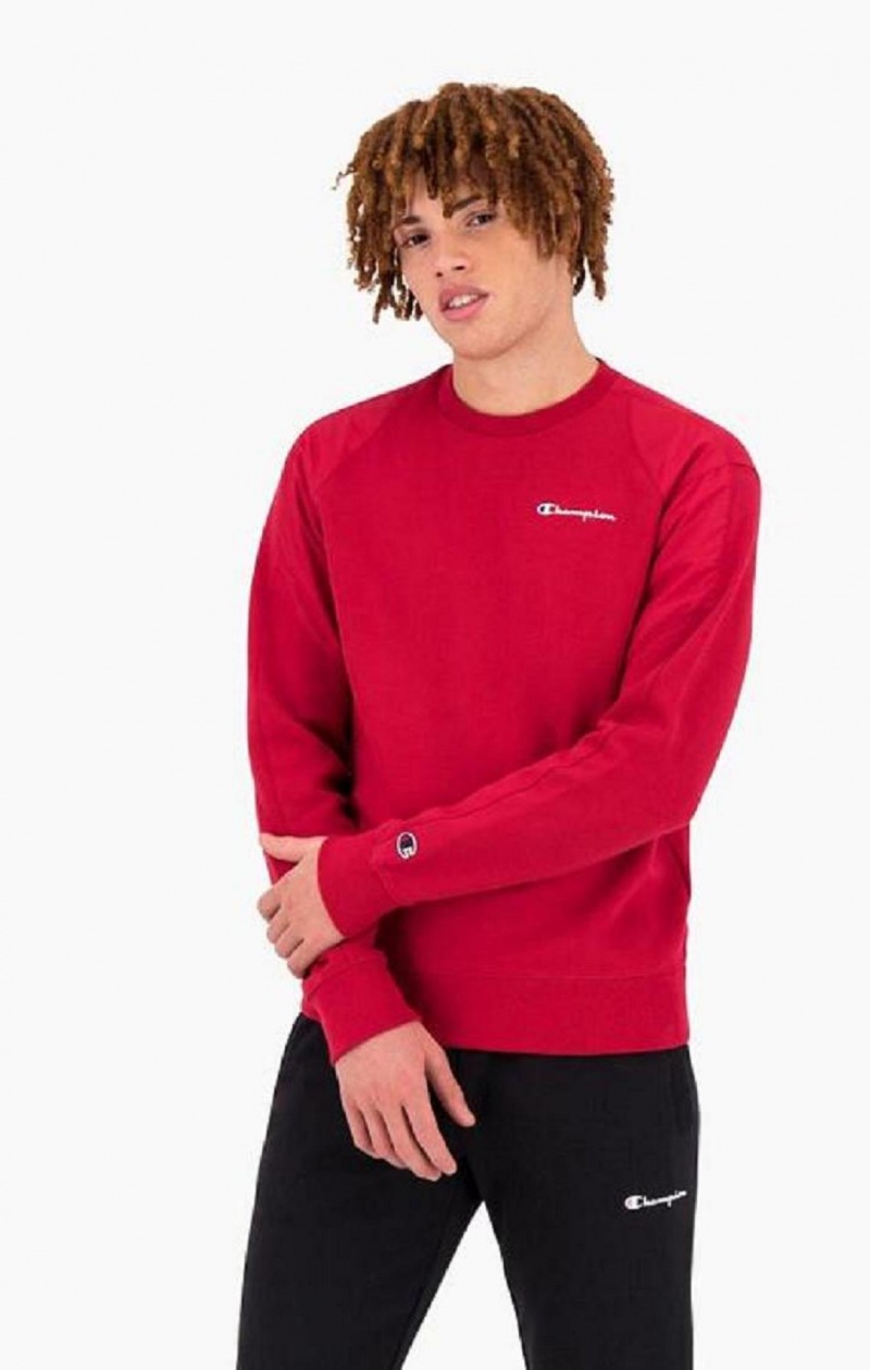 Sweats Champion Graphique Logo Print Rembourré Insert Sweatshirt Homme Rouge | 5234-MOFLI