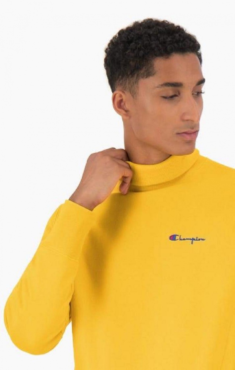 Sweats Champion High Neck Reverse Weave Sweatshirt Homme Doré | 2143-LSJPK