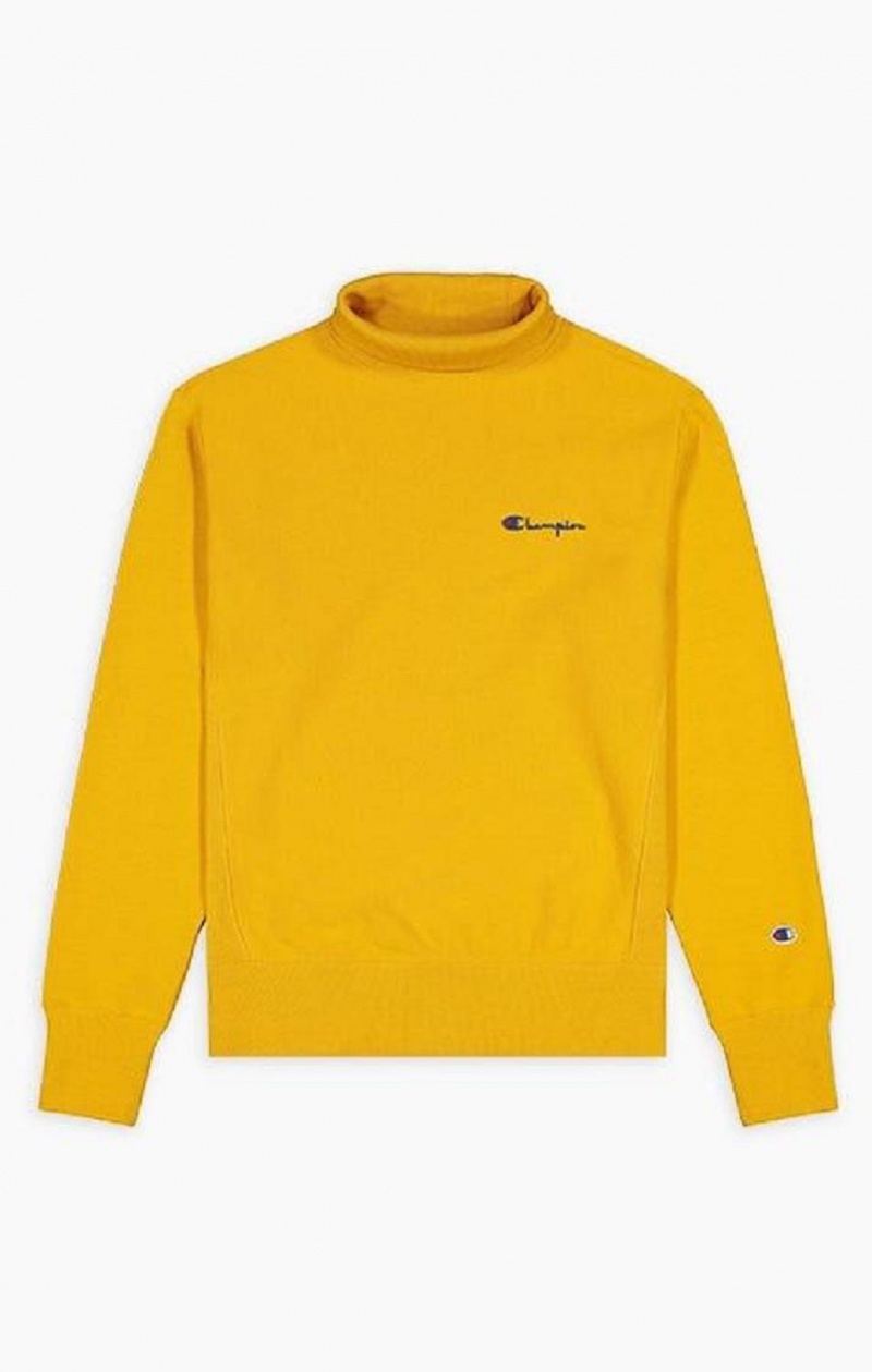 Sweats Champion High Neck Reverse Weave Sweatshirt Homme Doré | 2143-LSJPK