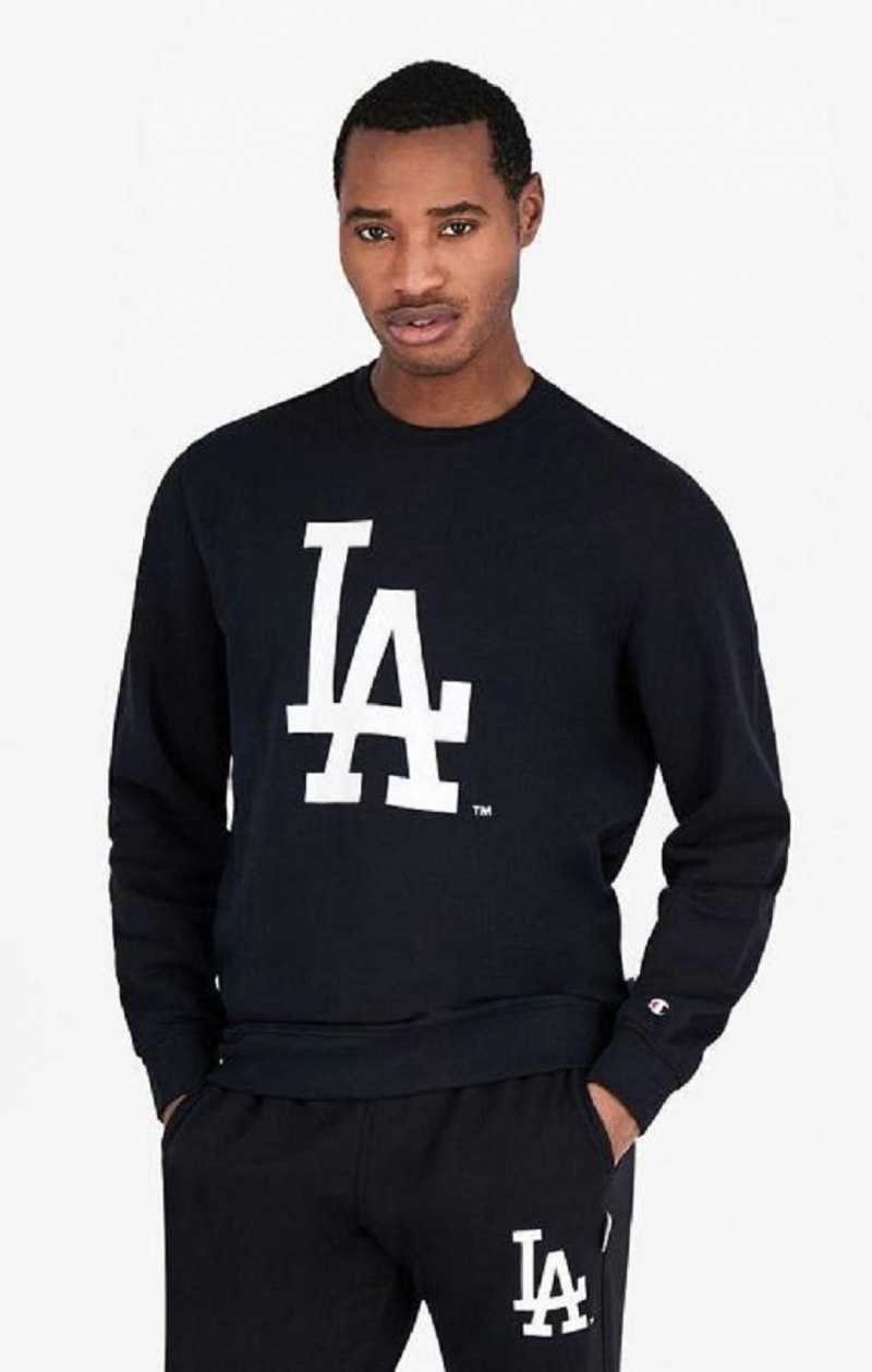 Sweats Champion Los Angeles MLB Sweatshirt Homme Noir | 6394-BFUCH