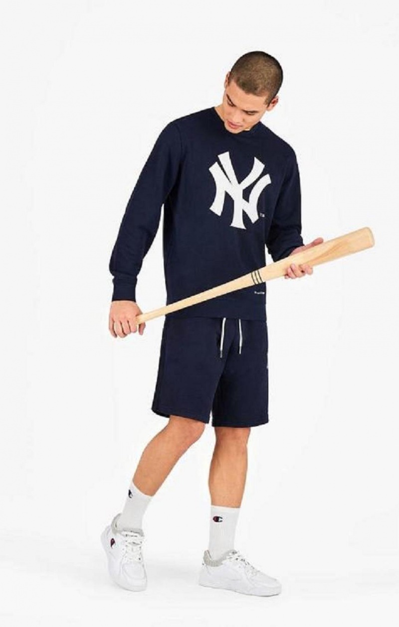 Sweats Champion New York MLB Sweatshirt Homme Bleu Foncé | 2475-EXRWK