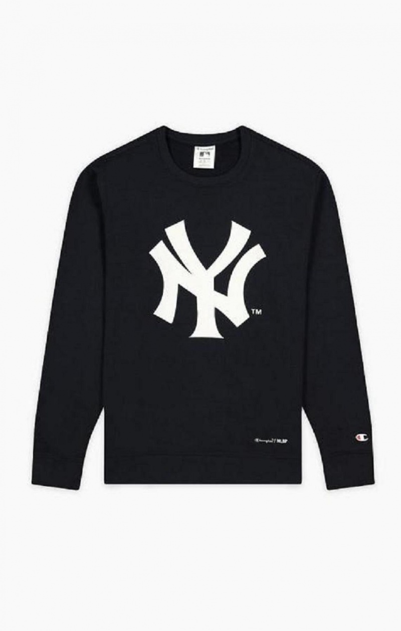 Sweats Champion New York MLB Sweatshirt Homme Bleu Foncé | 2475-EXRWK