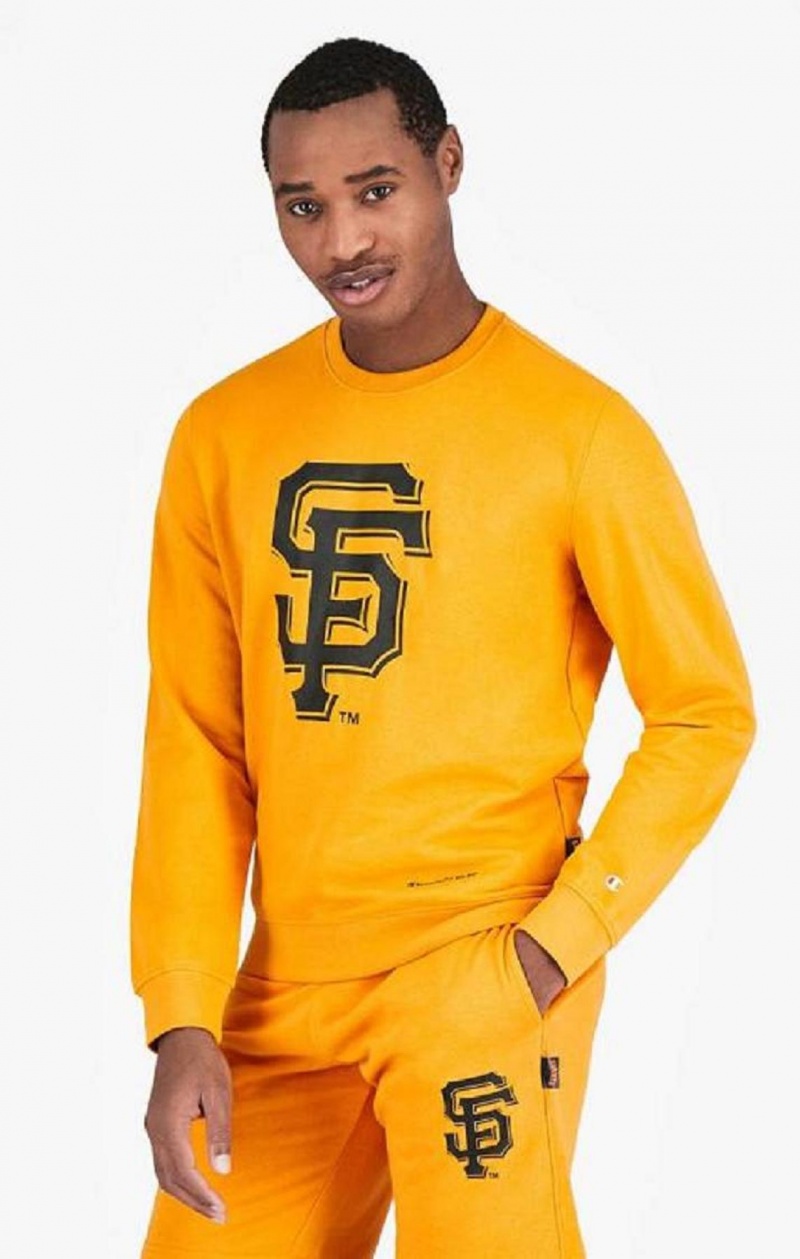 Sweats Champion San Francisco MLB Sweatshirt Homme Orange | 7136-WYRUN