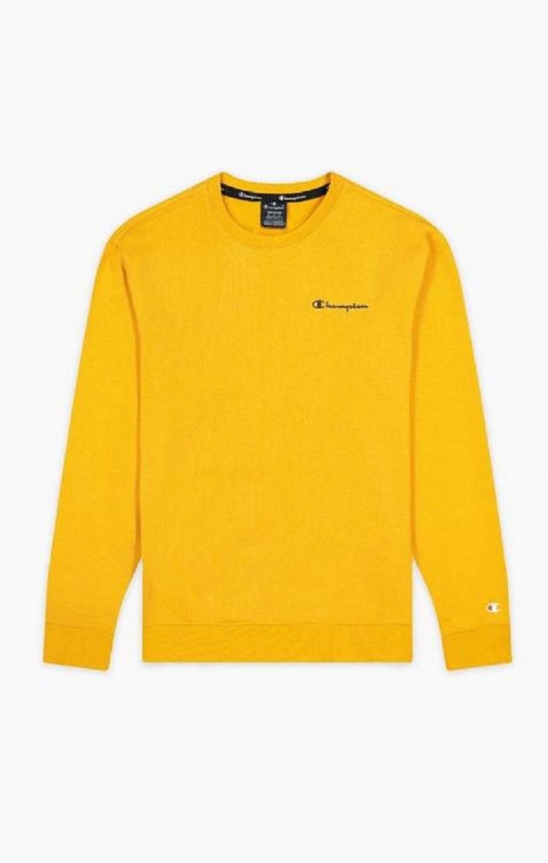 Sweats Champion Small Script Logo Sweatshirt Homme Orange | 4691-VJNRA