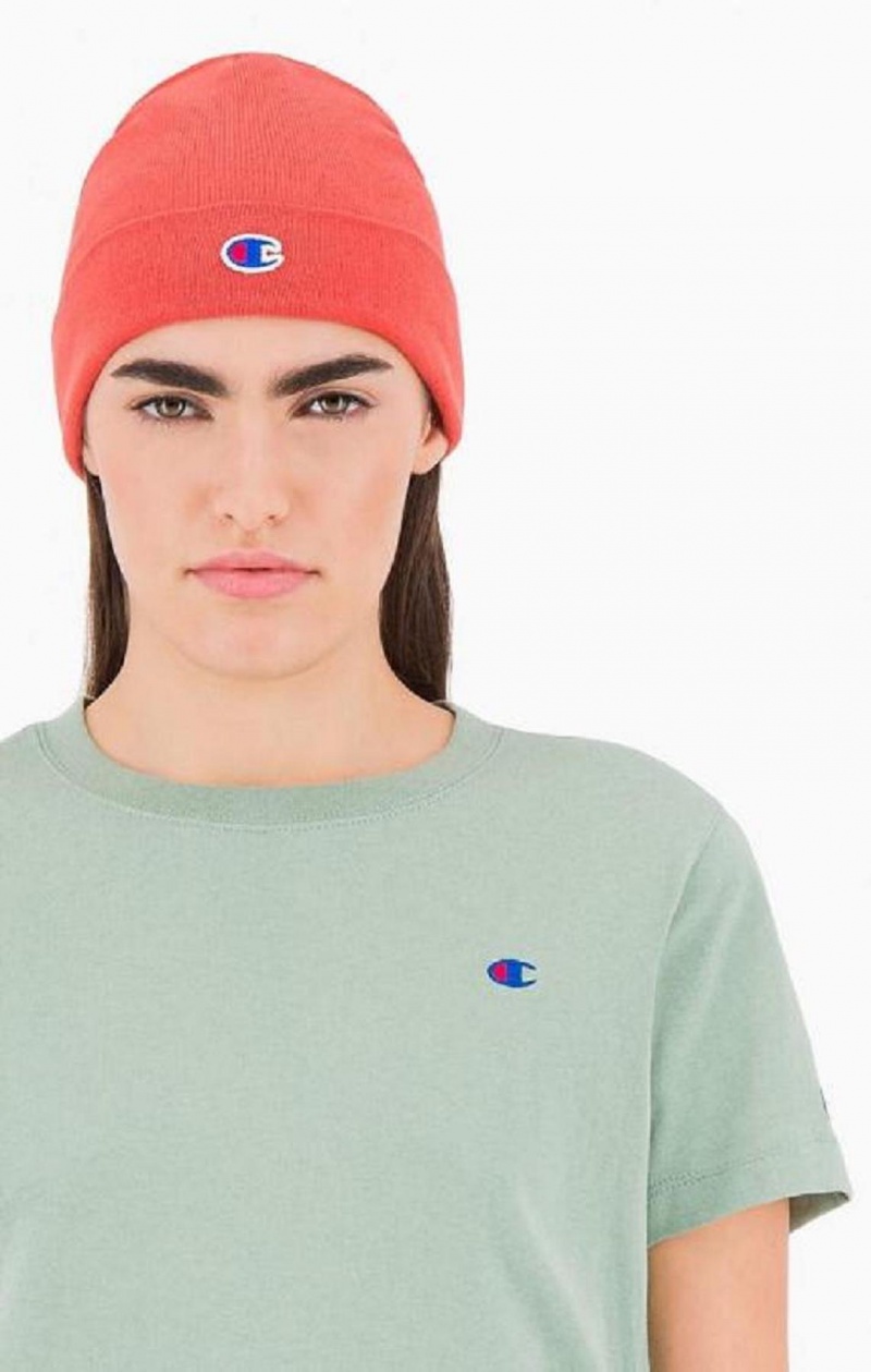 T Shirts Champion Crewneck C Logo T-Shirt Femme Vert | 5897-YLTPV