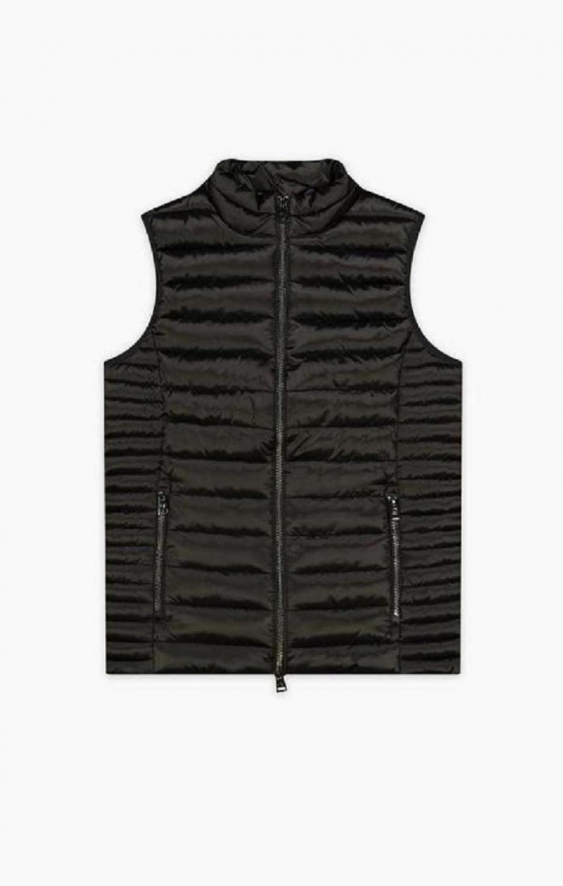 T Shirts Champion Legere Rembourré Gilet Femme Noir | 5127-AYHLZ