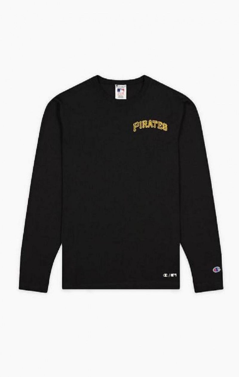 T Shirts Champion Pittsburgh MLB T-Shirt Homme Noir | 3680-GORUD