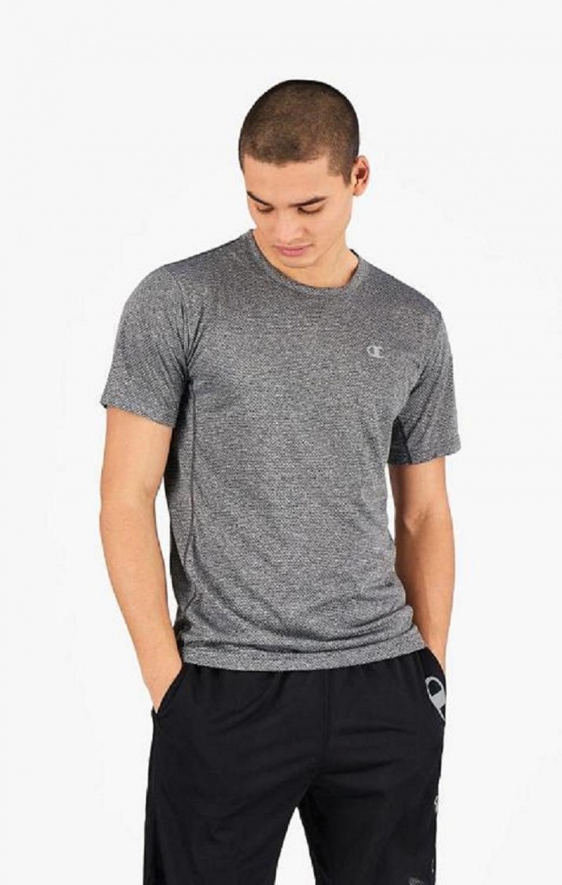 T Shirts Champion Reflective C Quick Dry Course T-Shirt Homme Grise Clair | 9374-LACSU