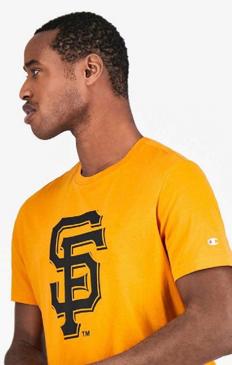 T Shirts Champion San Francisco MLB T-Shirt Homme Orange | 2857-AKODE