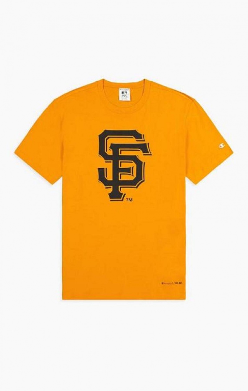 T Shirts Champion San Francisco MLB T-Shirt Homme Orange | 2857-AKODE