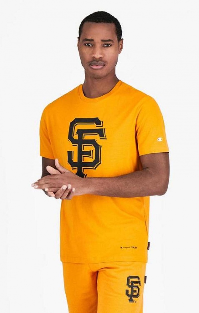 T Shirts Champion San Francisco MLB T-Shirt Homme Orange | 2857-AKODE