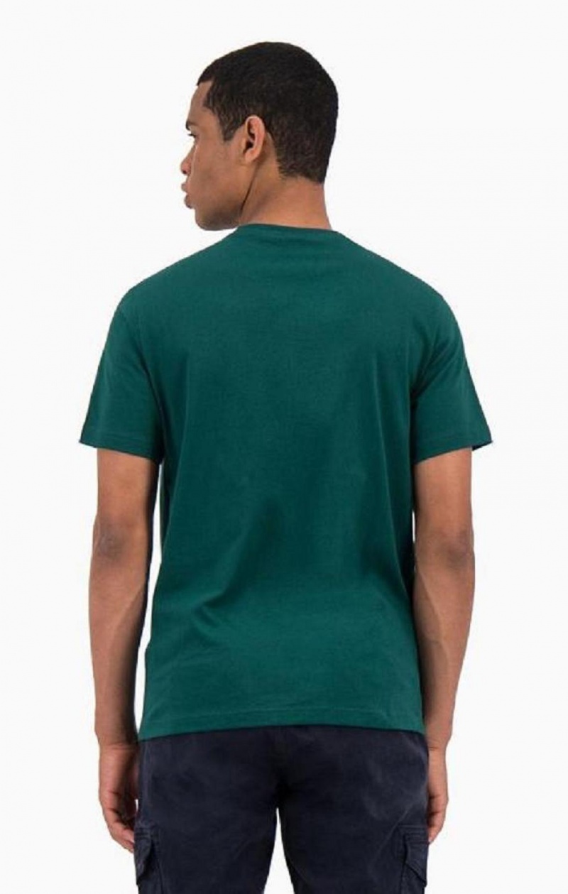 T Shirts Champion Satin Stitch Small Script Logo T-Shirt Homme Vert Clair | 8321-UNQSB