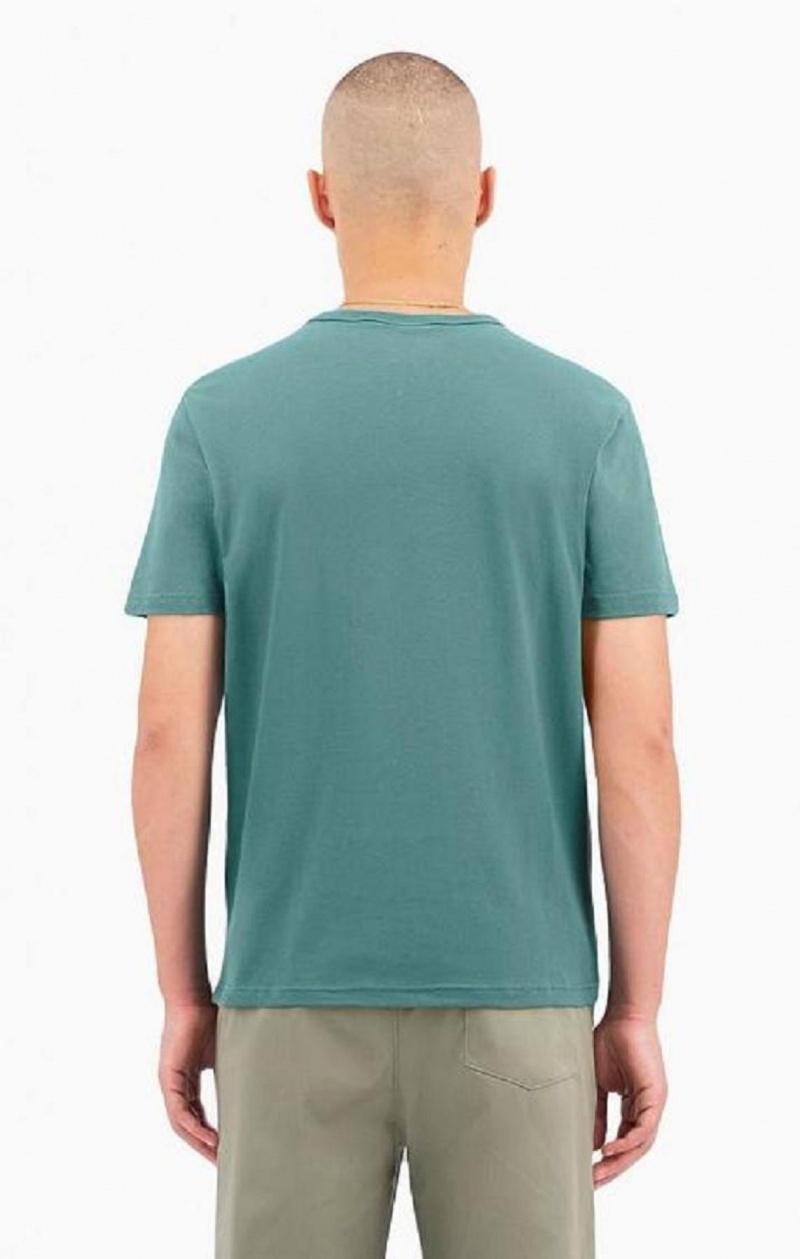 T Shirts Champion Small C Logo T-Shirt Homme Vert | 2348-OMRLS