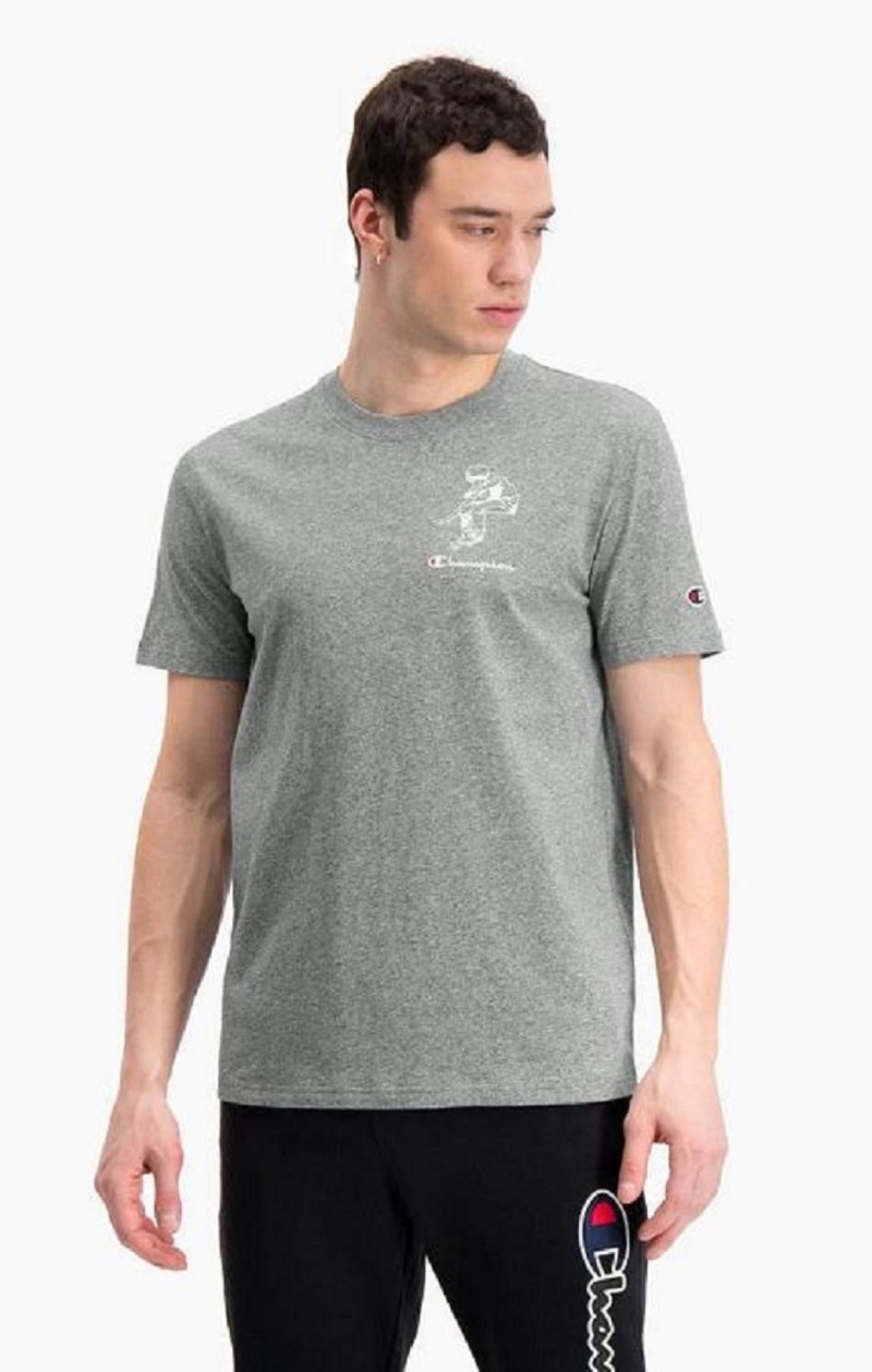 T Shirts Champion Strada Sports Graphique Print T-Shirt Homme Grise Foncé | 5089-YQODW