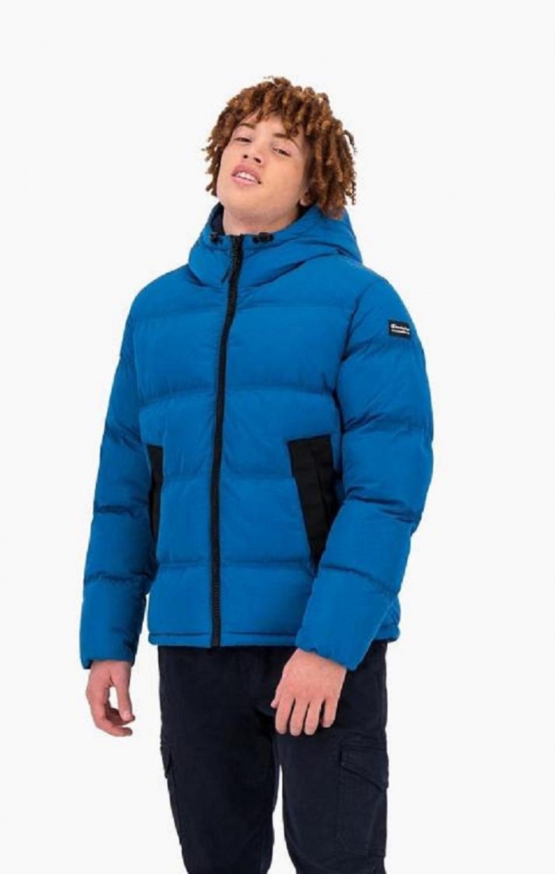 Vestes Champion 1919 Rembourré Jacket Homme Bleu | 2394-POSNJ