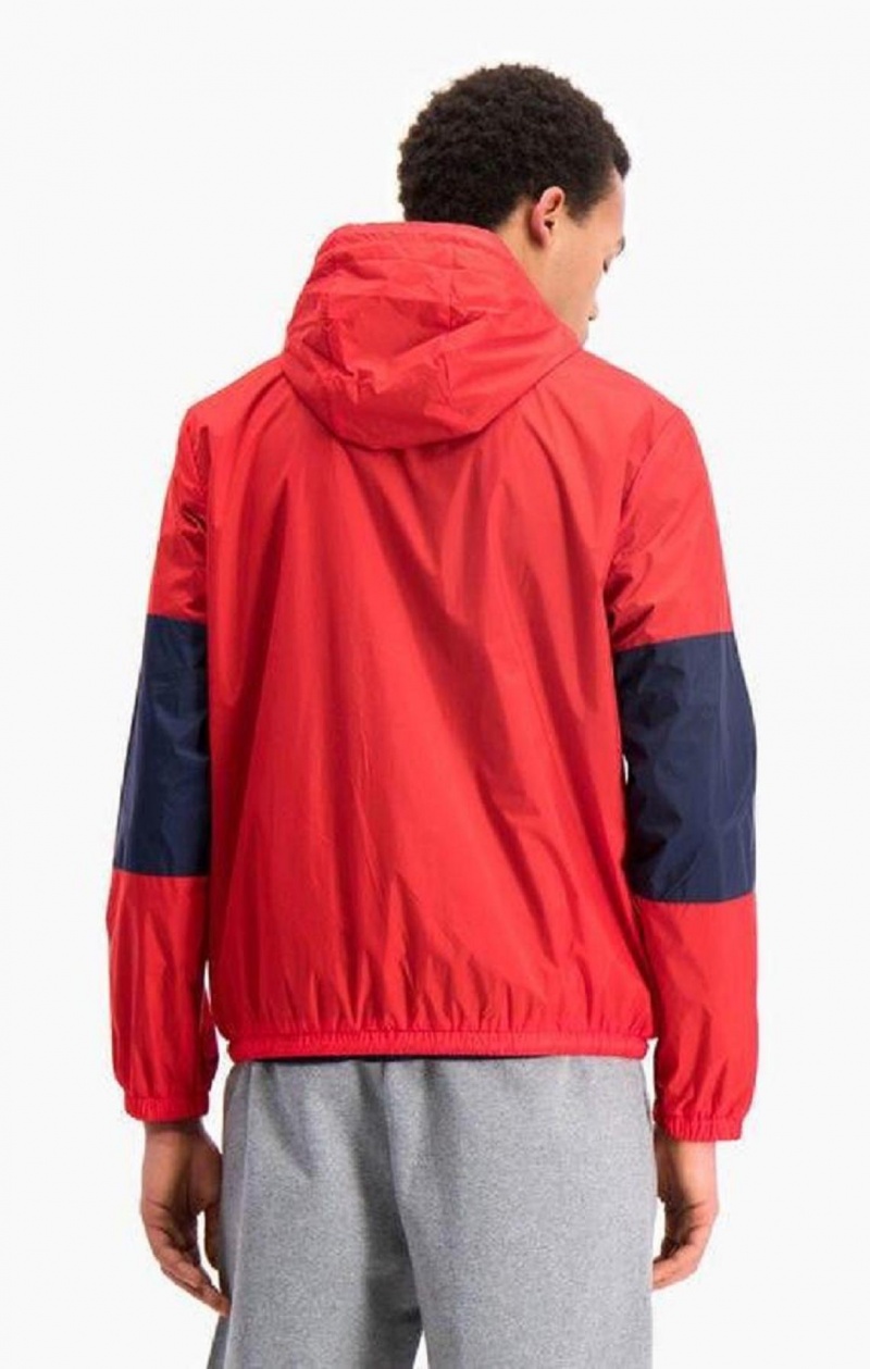 Vestes Champion Colour Block Sleeve C Logo Jacket Homme Rouge | 6051-QPBYW